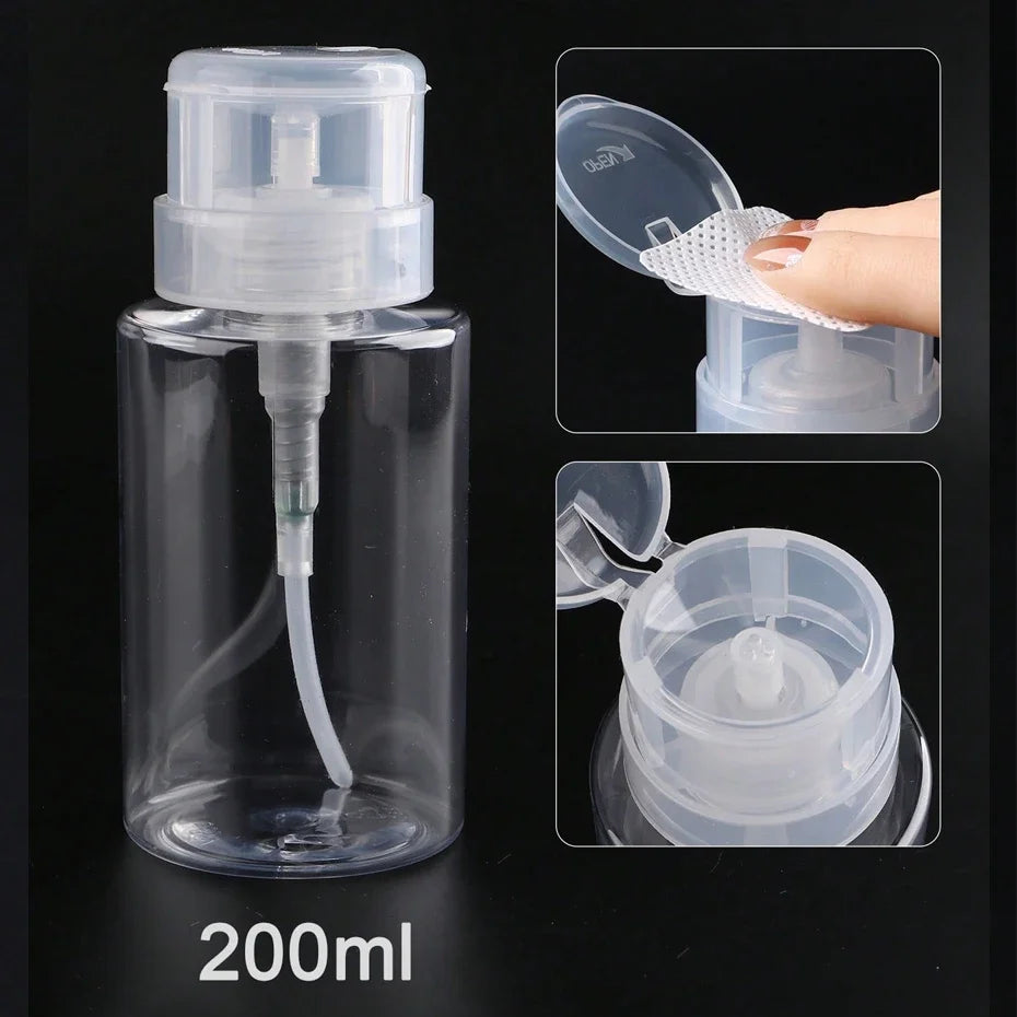 MDUG 100ml Refillable Press Pump Bottle | Nail Polish Remover