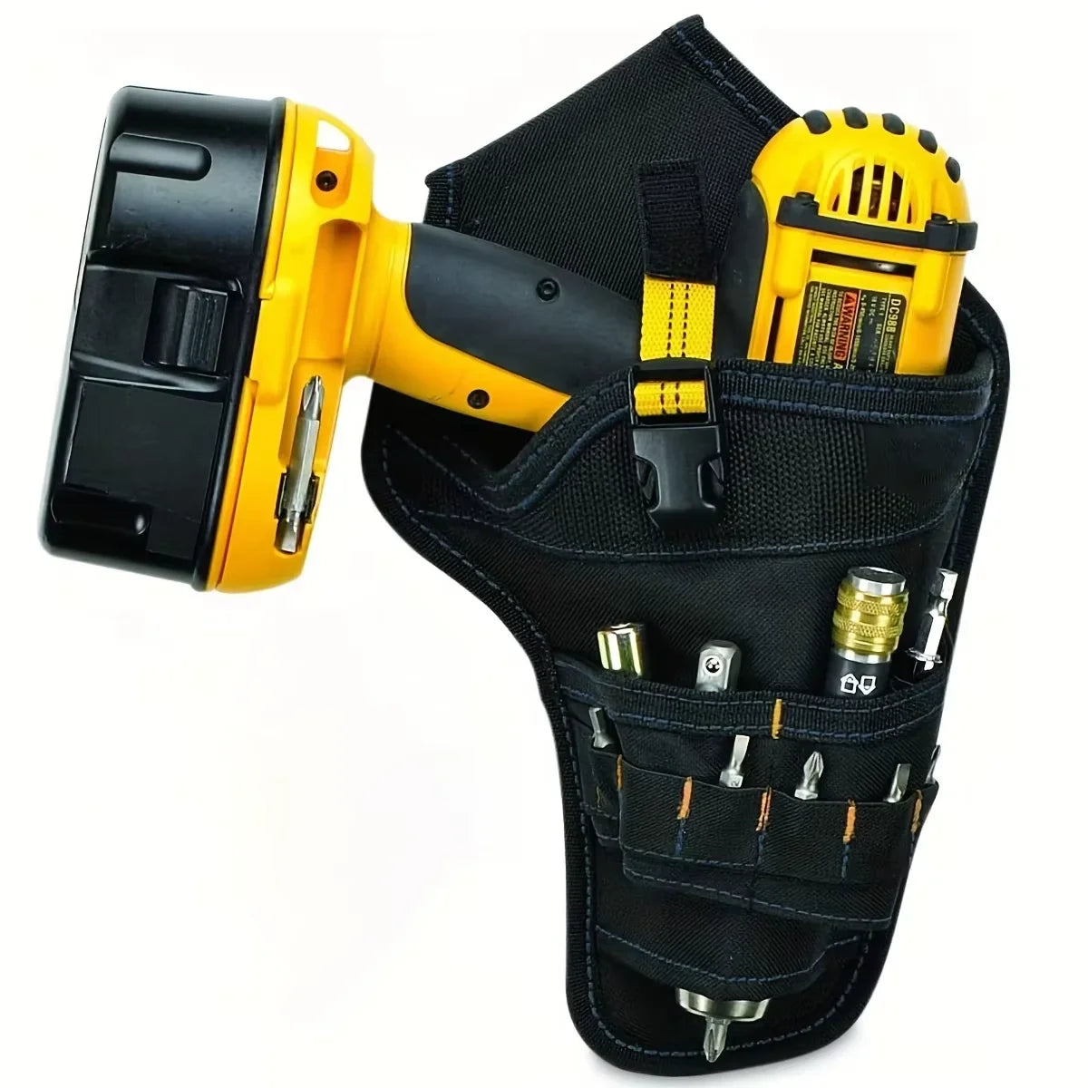 Multi-functional Waterproof Drill Holster Waist Tool Bag Power Tool Holster Cordless Drill Holster For Wrench Hammer Screwdriver Peaceful Pleasures Health and Wellness