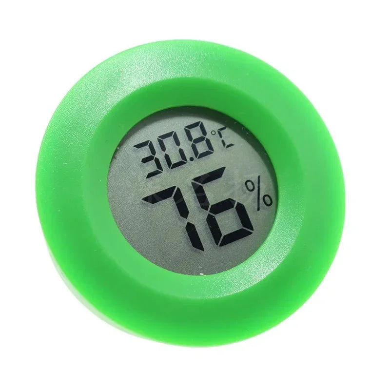 High-precision Reptile Accessories Digital Thermometer Reptile Thermal Plate Hygrometer Terrarium for Reptiles Sea Turtles Land Peaceful Pleasures Health and Wellness green