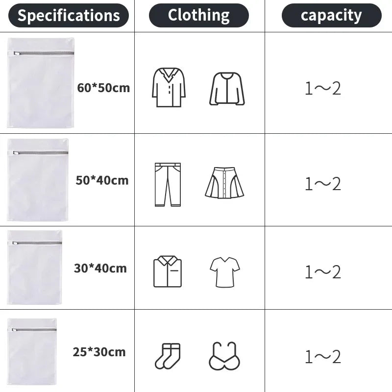 Mesh Laundry Bags – Reusable Honeycomb Polyester, 1–10 Pcs