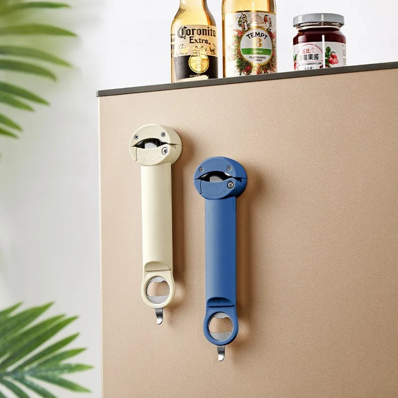 Multifunctional Magnetic Bottle & Can Opener – Stainless Steel