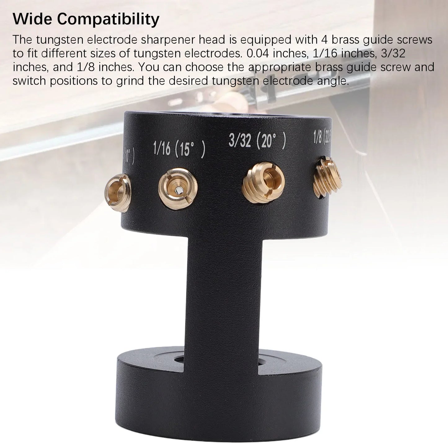 TIG Tungsten Sharpener Head Tool Convenient Operating Lightweight