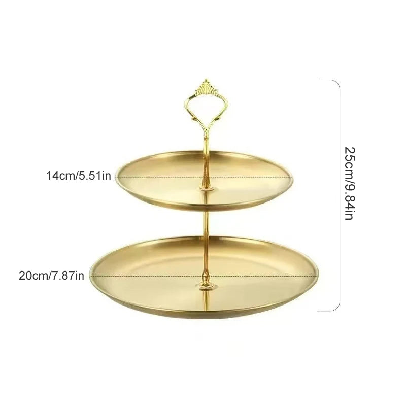 Stainless Steel Tiered Cake & Dessert Stand – 2 or 3 Layer