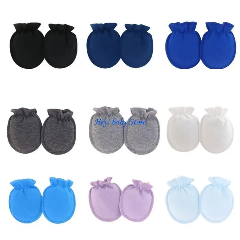 Soft Cotton Baby Anti-Scratch Mittens | Newborn 0–12 Months