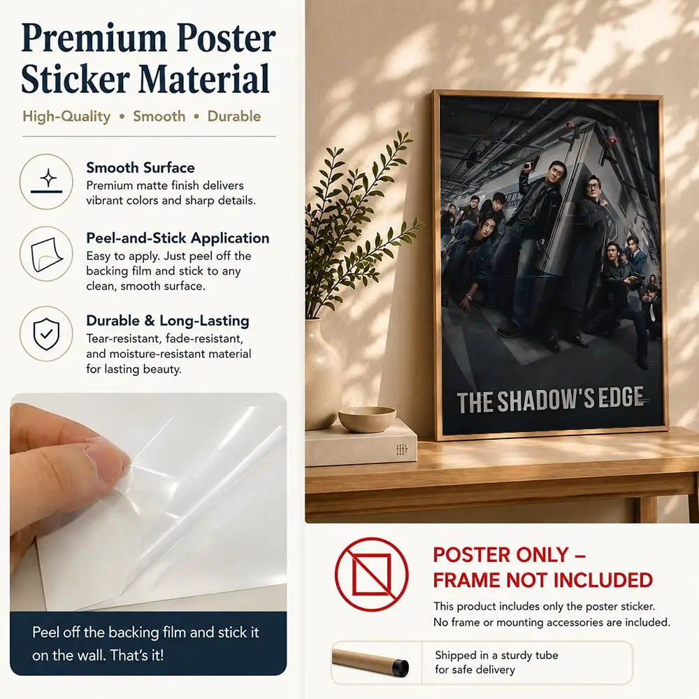 Bu Feng Zhui Ying Movie Poster – HD Self-Adhesive Wall Art Movie Wall Poster Peaceful Pleasures Health and Wellness
