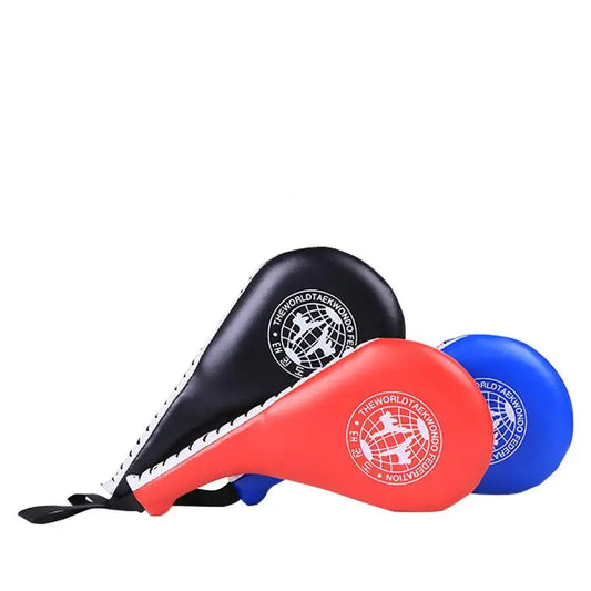 Taekwondo foot target double leaf children adult fitness boxing Sanda training chicken legs hit target hand boxing target target Peaceful Pleasures Health and Wellness