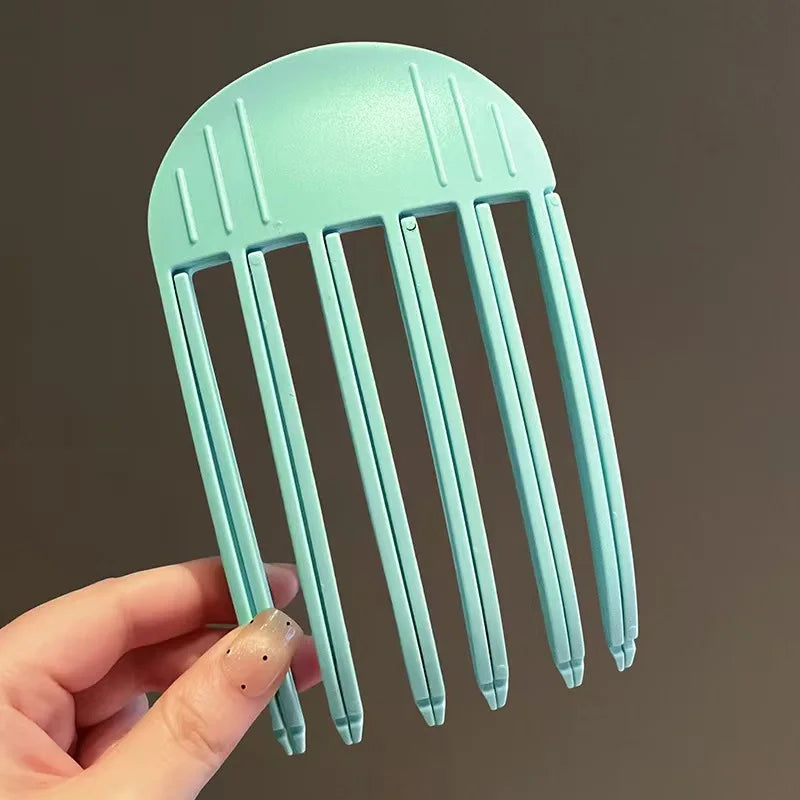 1/2Pcs Simple Fluffy Hair Roots Clips No Heat High Vertex Hair Curler Styling Fluffiness Women Men Volume Wind Sculpting Comb Peaceful Pleasures Health and Wellness Green L