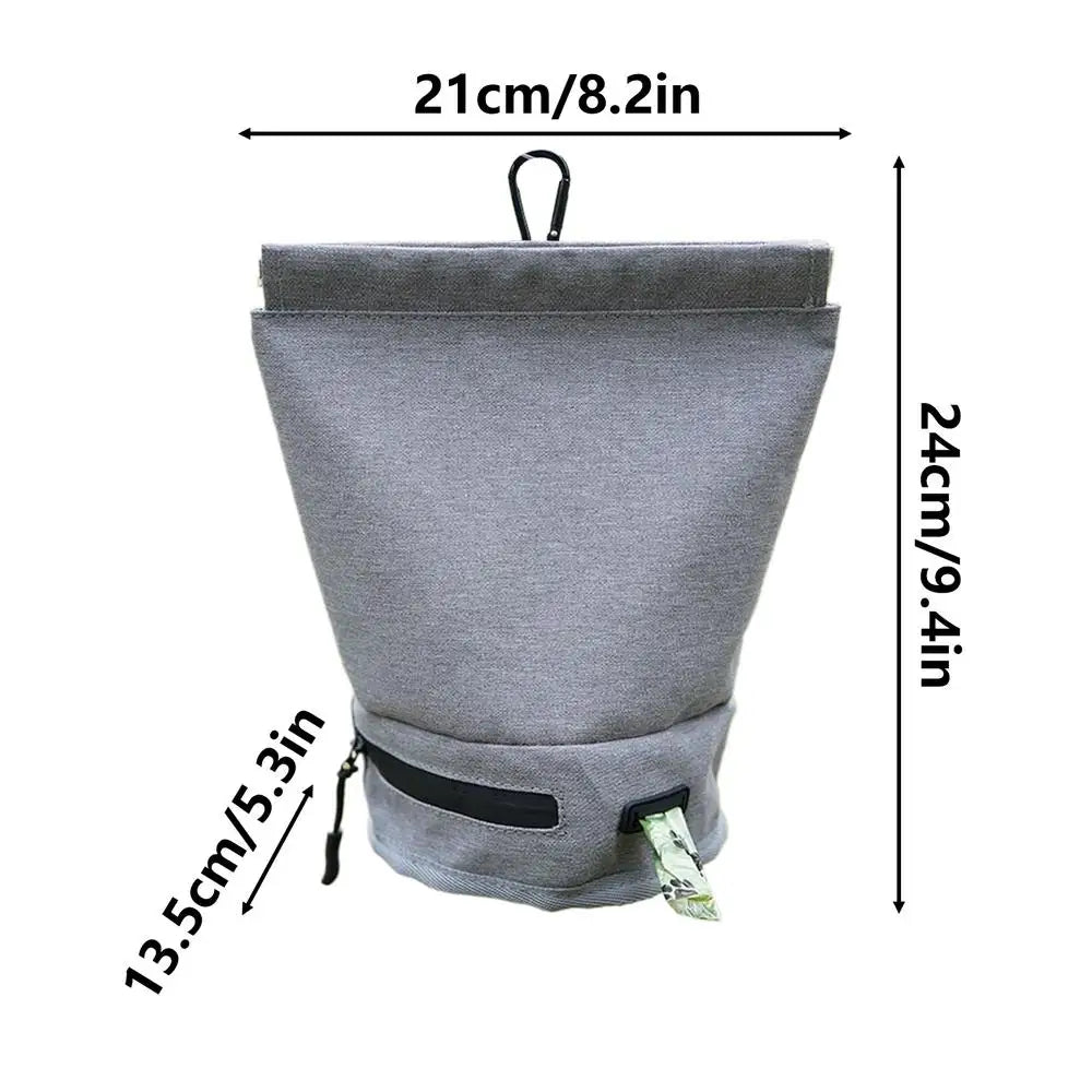 Waterproof Dog Poop Bag Dispenser & Holder – All Sizes Dog Waste Bag Holder Peaceful Pleasures Health and Wellness Gray China Mainland