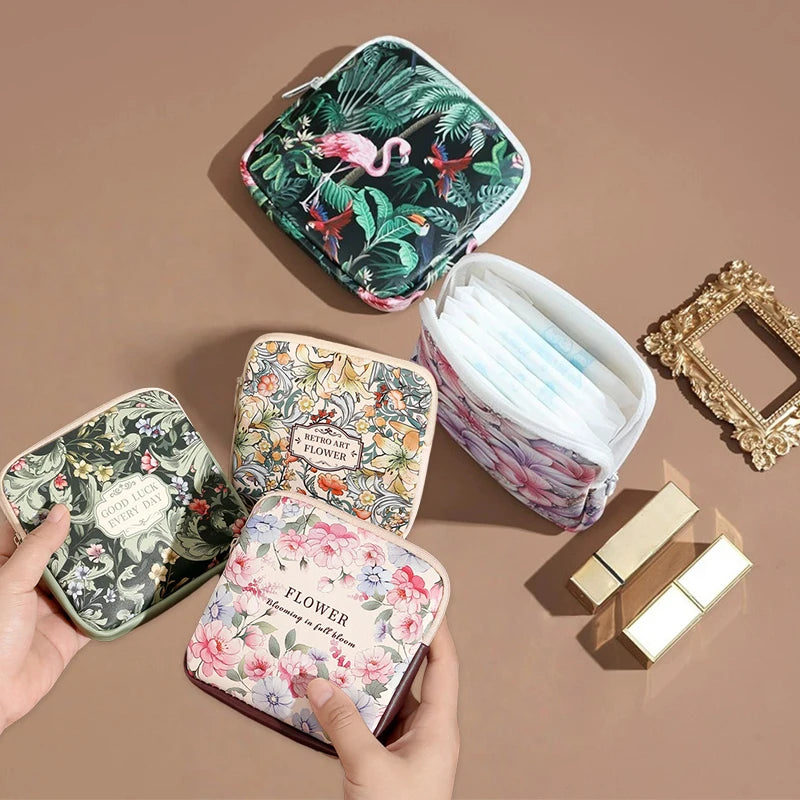 Portable Period Bag | Menstrual Cup & Tampon Storage Pouch Feminine Care Pouch Peaceful Pleasures Health and Wellness