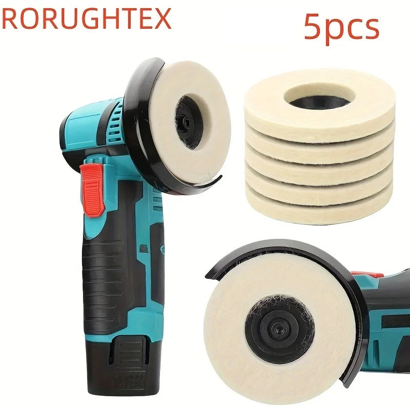 75mm Wool Polishing Wheel Pads for Angle Grinder – Metal & Glass Peaceful Pleasures Health and Wellness 5pcs