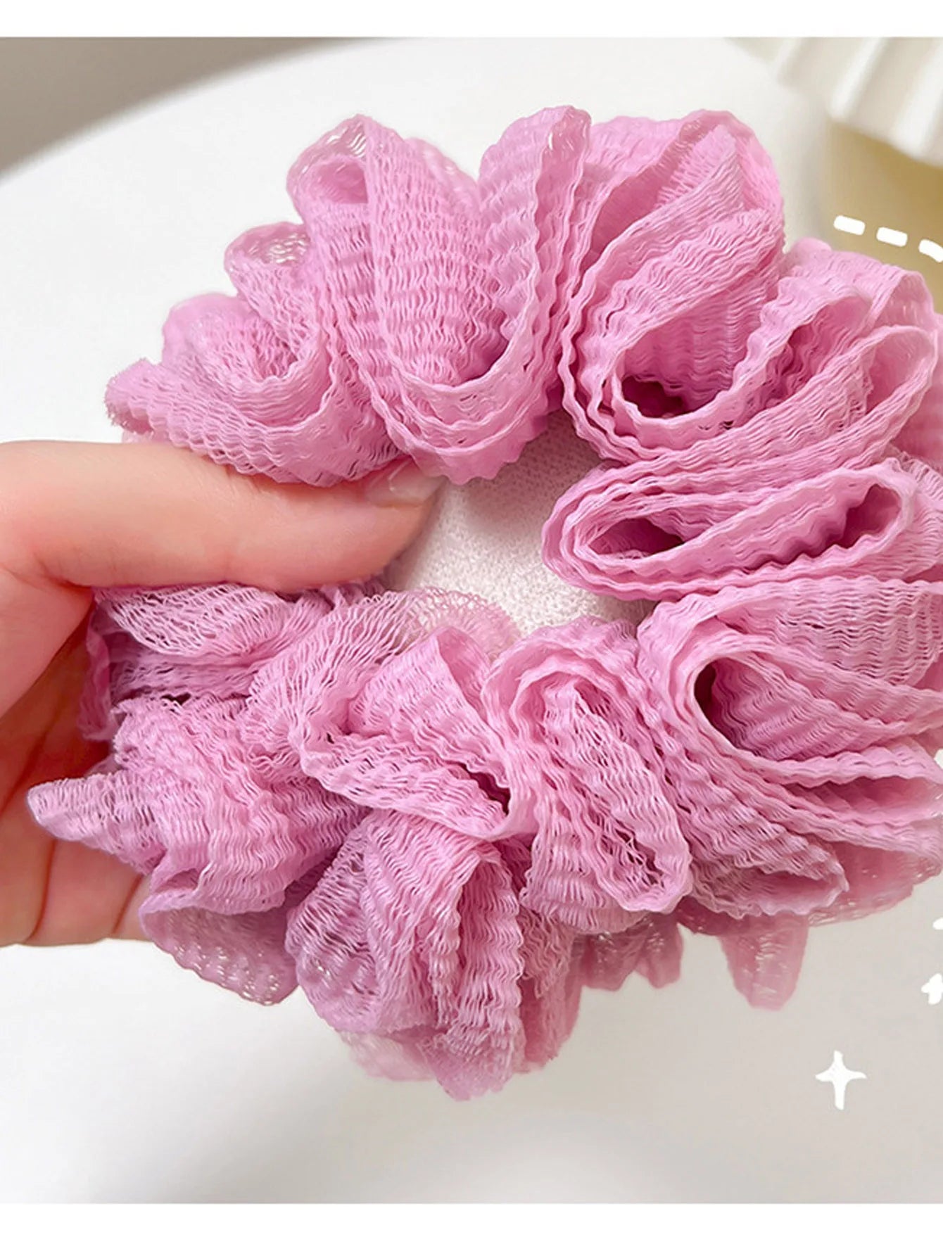 1Pcs Men Women Cute Ice Cream Bath Ball Nylon Mesh Shower Ball for Body Cleaning Reusable Bath Accessories Peaceful Pleasures Health and Wellness