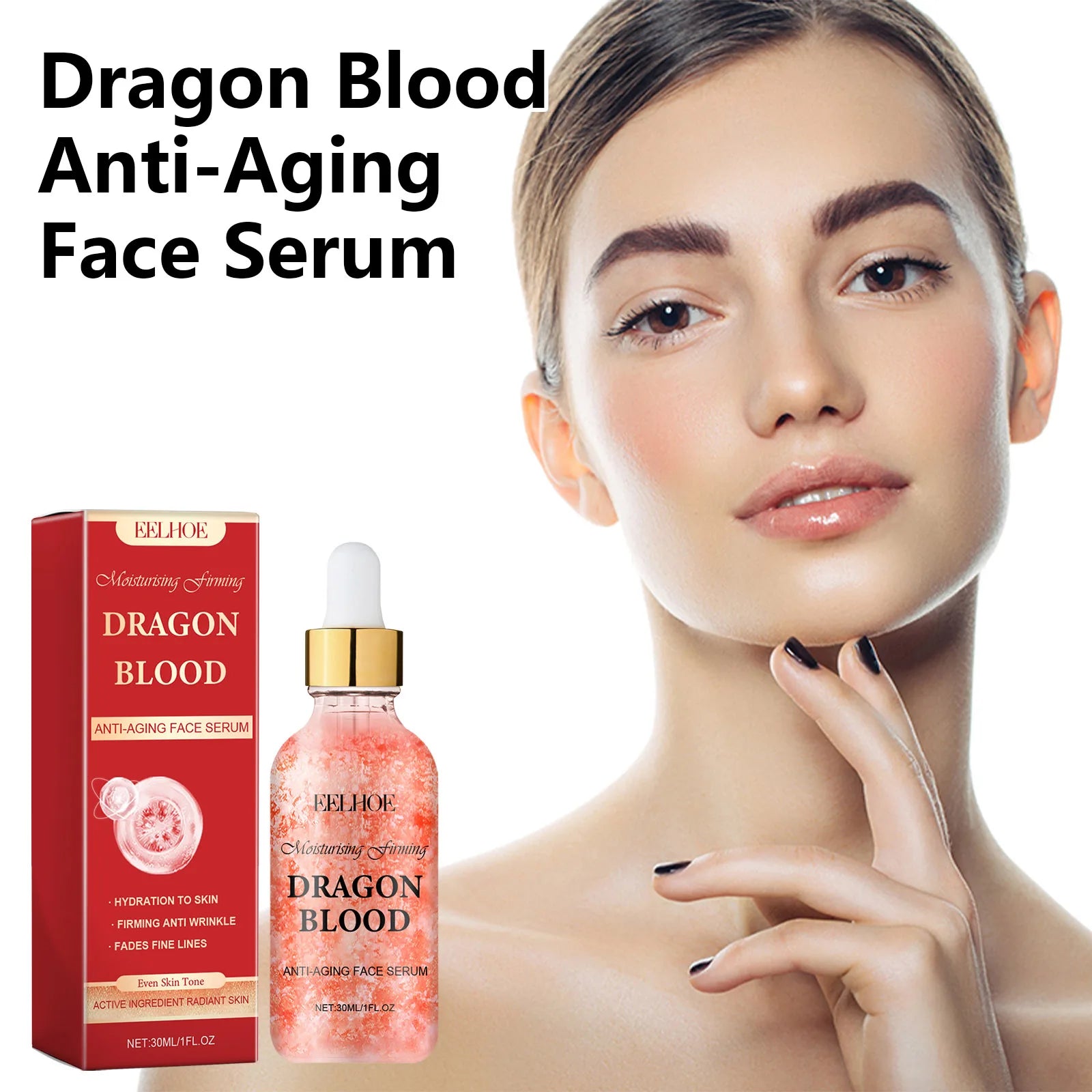 EELHOE Dragon Blood Anti-Aging Face Serum 30ml – Wrinkle Anti-Aging Face Serum Peaceful Pleasures Health and Wellness