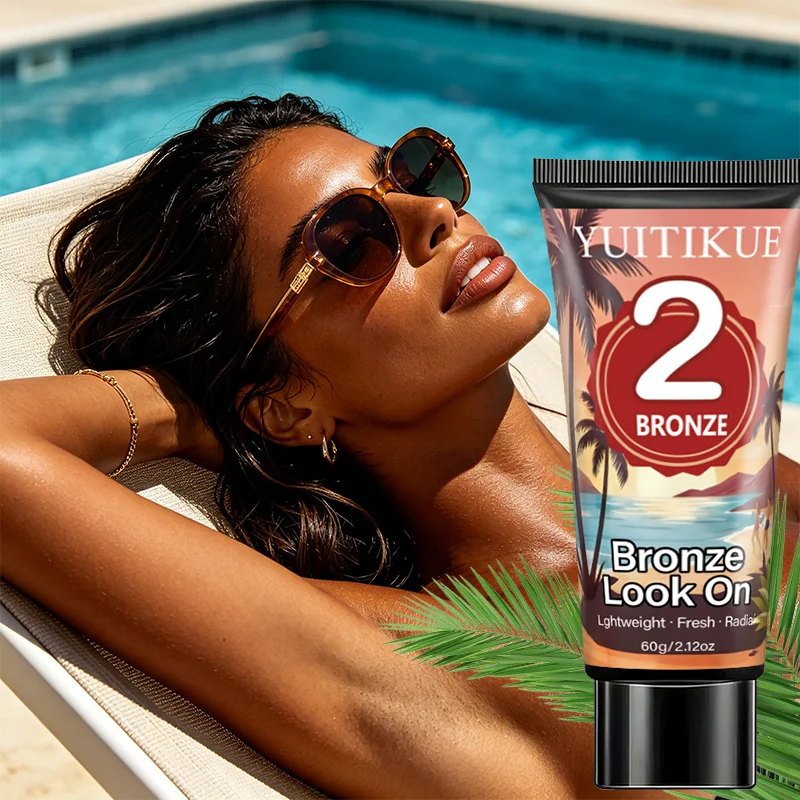 YUITIKUE 2 Bronze Self Tanning Lotion 60g Lightweight, Fresh Formula for Natural Radiant Bronze Skin Peaceful Pleasures Health and Wellness