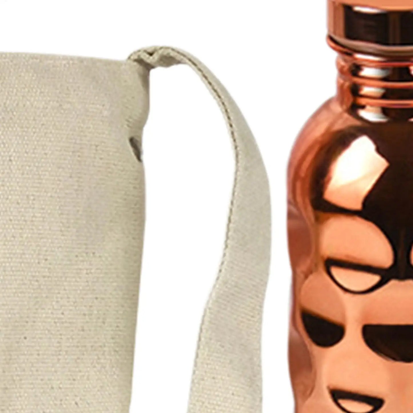 1000ml Copper Water Bottle | Hammer Pattern Leakproof Sports Jug