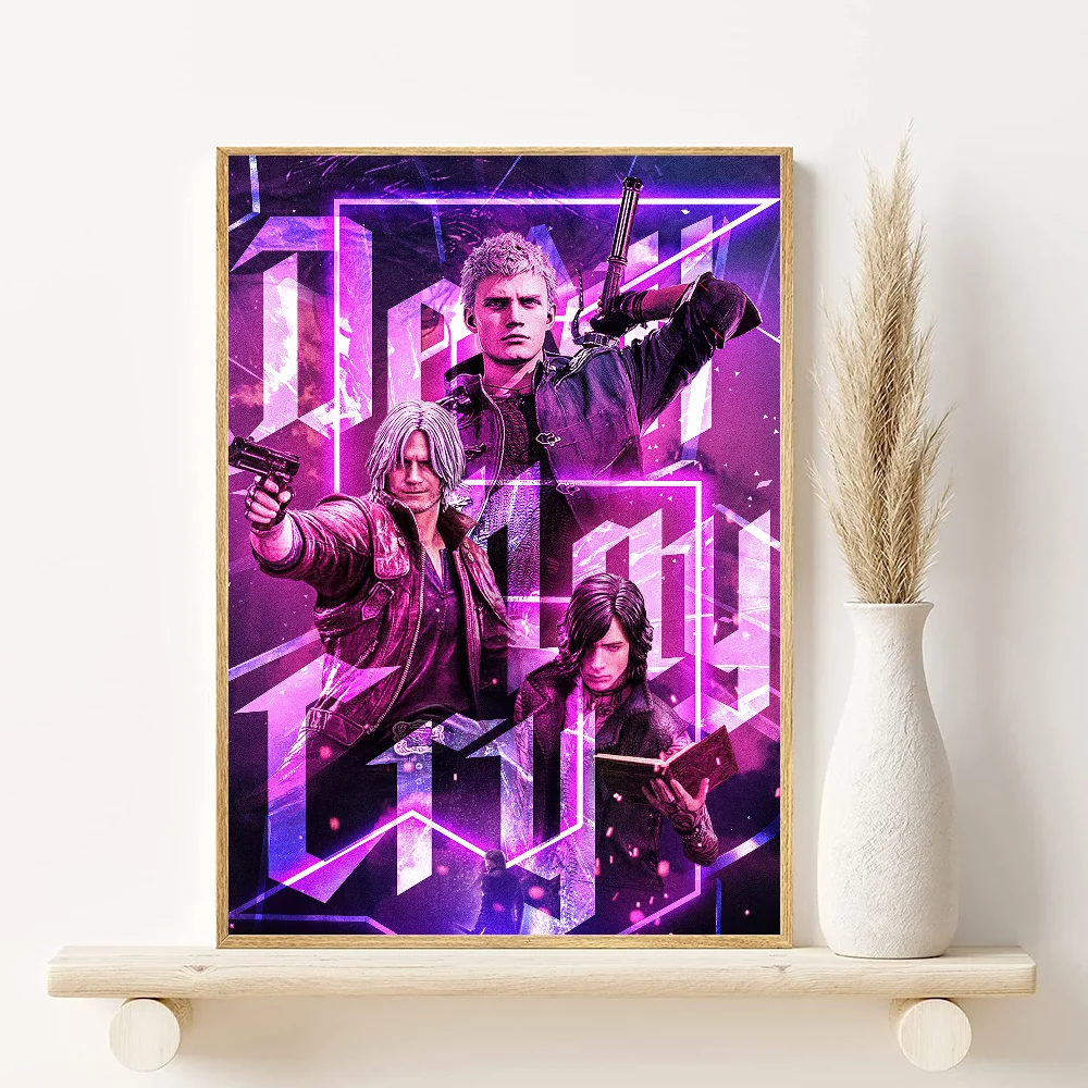 Devil May Cry Anime Poster HD Waterproof PVC Wall Art Decor