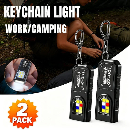 Mini LED Keychain Flashlight 550LM Type-C Rechargeable Magnetic Torch Keychain Flashlight Oasis Select