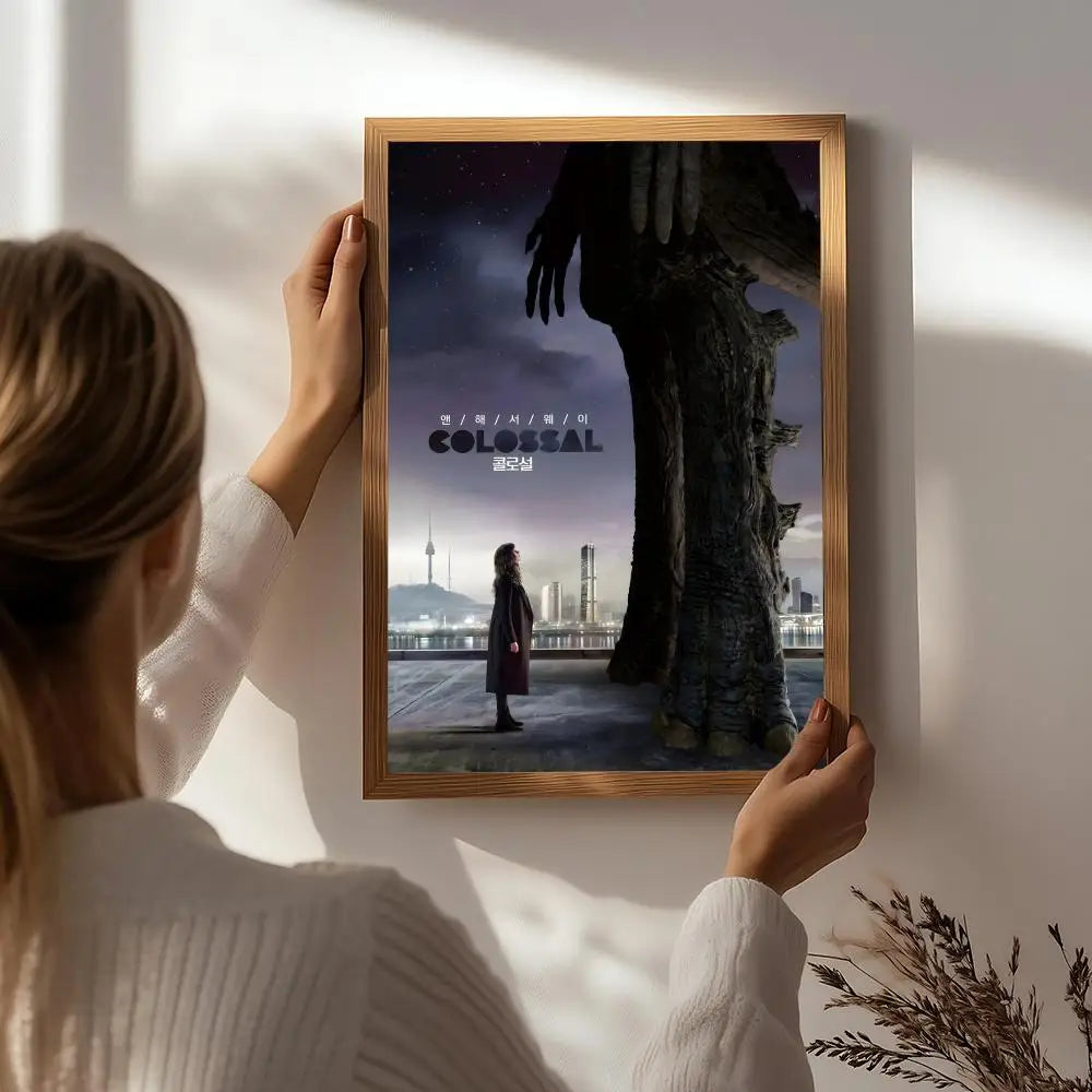 Movie Colossal HD Self-Adhesive Waterproof Wall Art Poster Wall Art Poster Peaceful Pleasures Health and Wellness White2 21X30cmNoframe