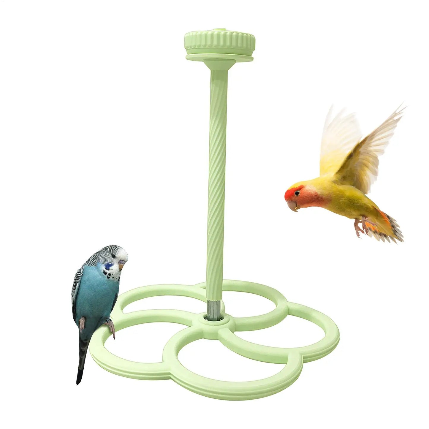 Rotating Windmill Bird Perch Toy for Parrots & Parakeets