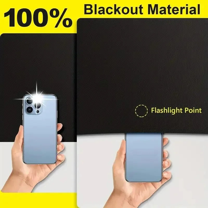 Self-Adhesive Blackout Curtain Cut-to-Size | Travel & Dorm