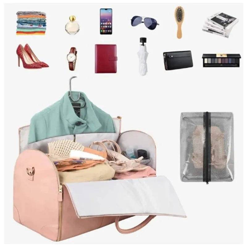 Extra Large Luggage Travel Bag Waterproof Leather Handheld Folding Luggage Outdoor Fitness Bag Multi Functional Storage Bag Peaceful Pleasures Health and Wellness