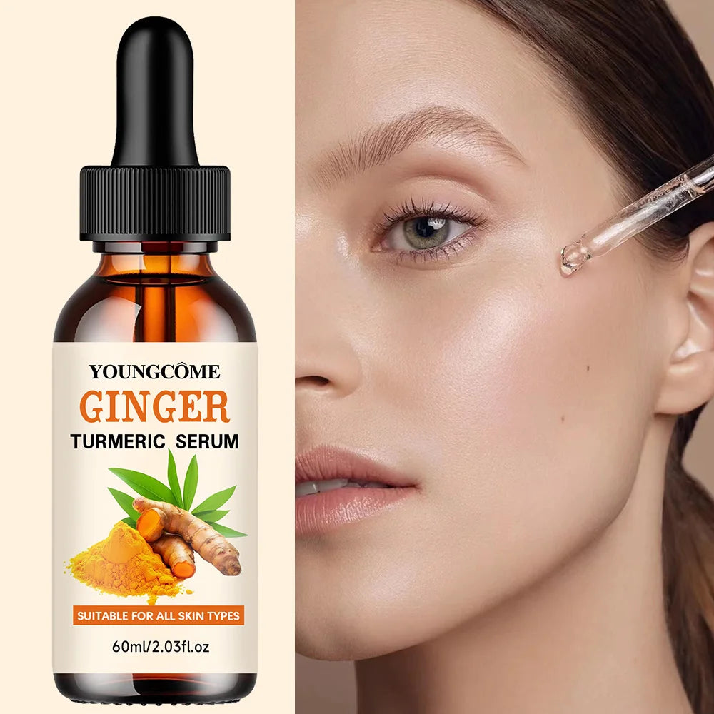 Turmeric Freckle Whitening Serum Anti-oxidant Nourishing Moisturizing Repair Skin Brighten Fade Dark Spot Essence Face Care Peaceful Pleasures Health and Wellness