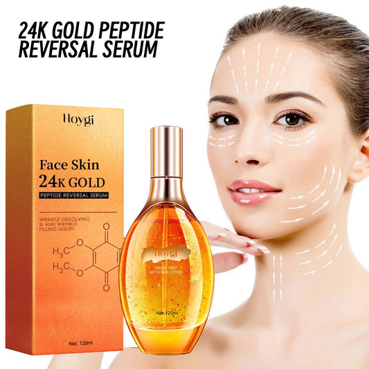 24K Gold Peptide Face Serum – Anti-Aging, Firming & Brightening