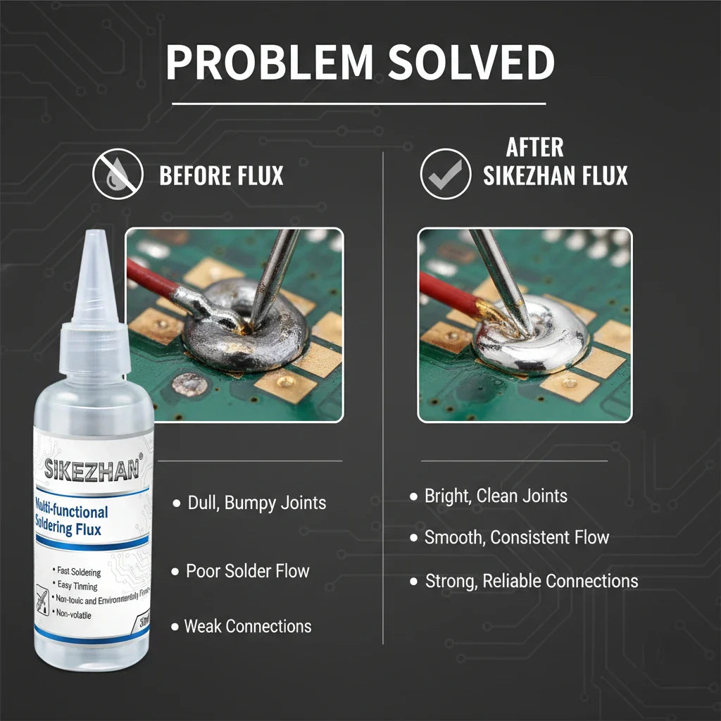SIKEZHAN 30ml Liquid Soldering Flux – PCB BGA Metal Welding