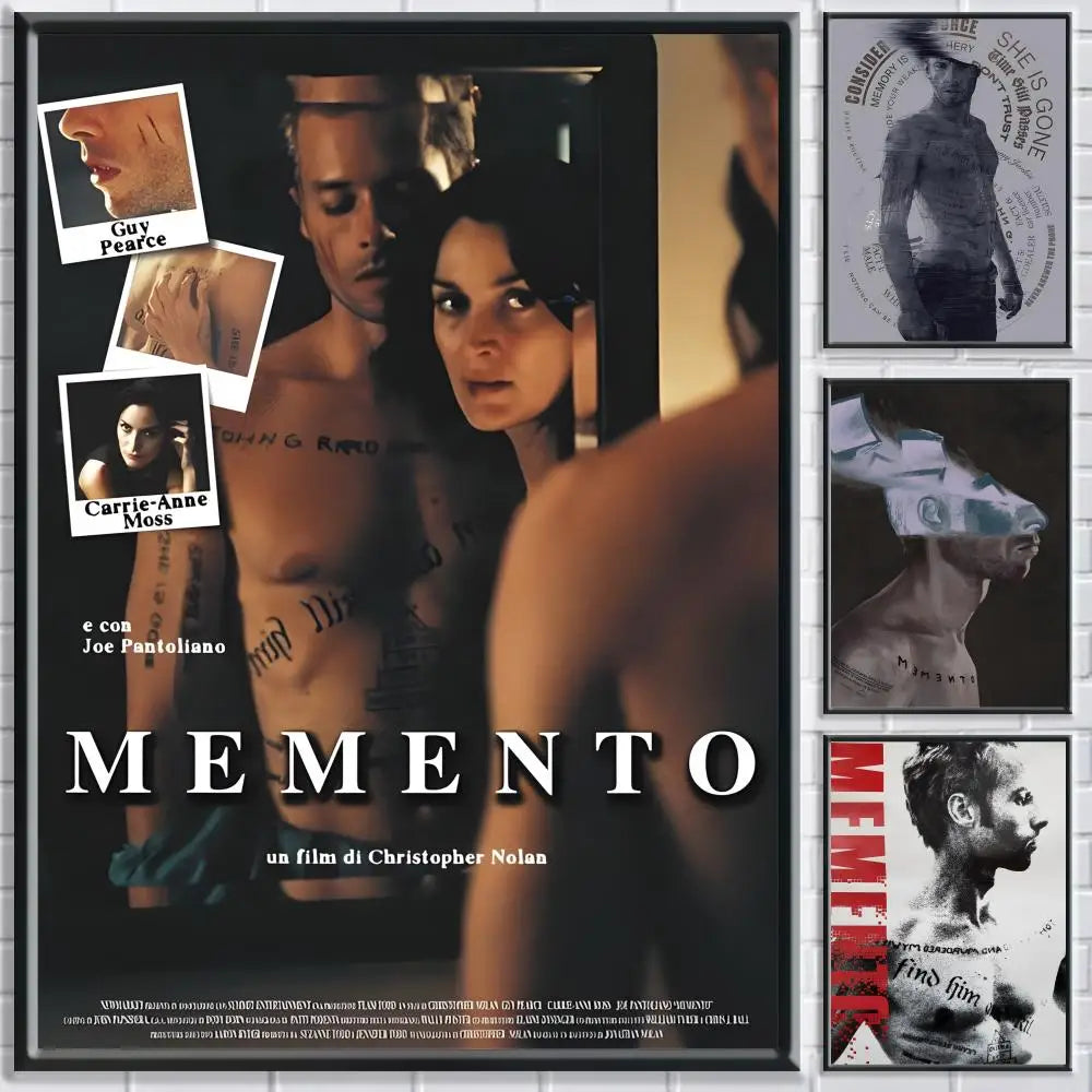 Movie M-Memento Poster HD Self Adhesive Waterproof Wall Art Ideal for Home Office Dorm Bedroom Great Gift Peaceful Pleasures Health and Wellness