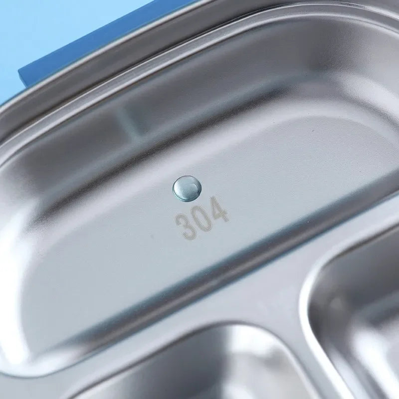 Stainless Steel Bento Lunch Box – Leakproof, Eco-Friendly Food Container for Kids & Adults Peaceful Pleasures Health and Wellness