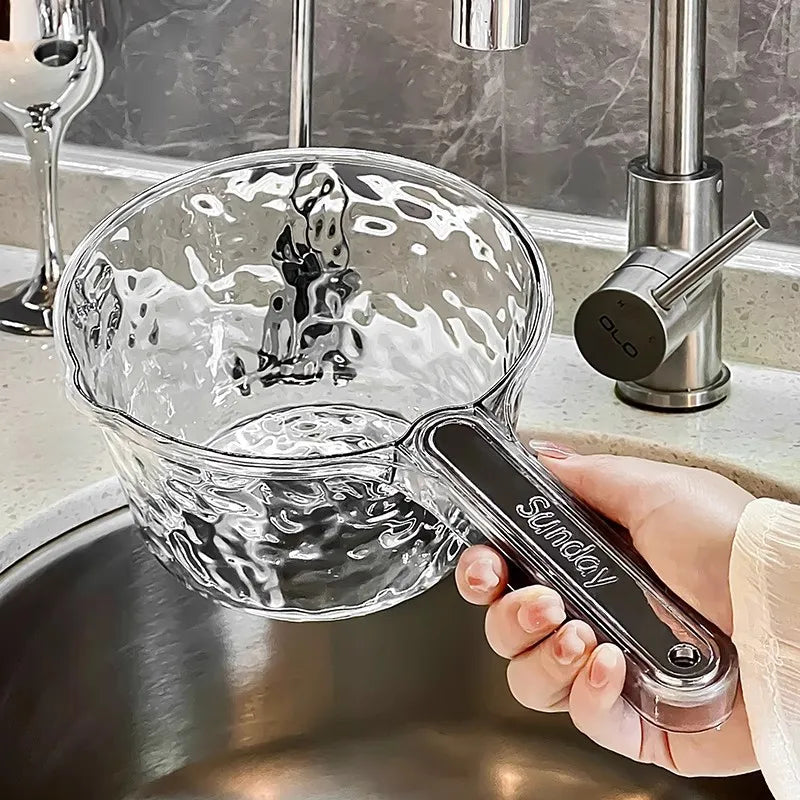 Extra Thick Long Handle Water Scoop – Large Capacity PP Plastic