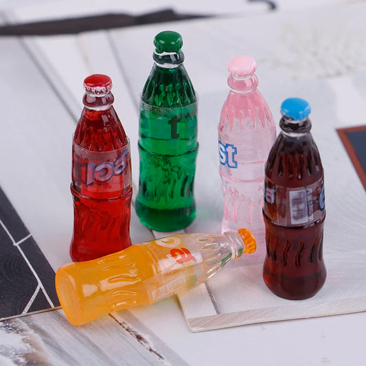 5-Pc 1:12 Dollhouse Miniature Drink & Food Kitchen Toy Set Dollhouse Miniature Set Peaceful Pleasures Health and Wellness Default Title