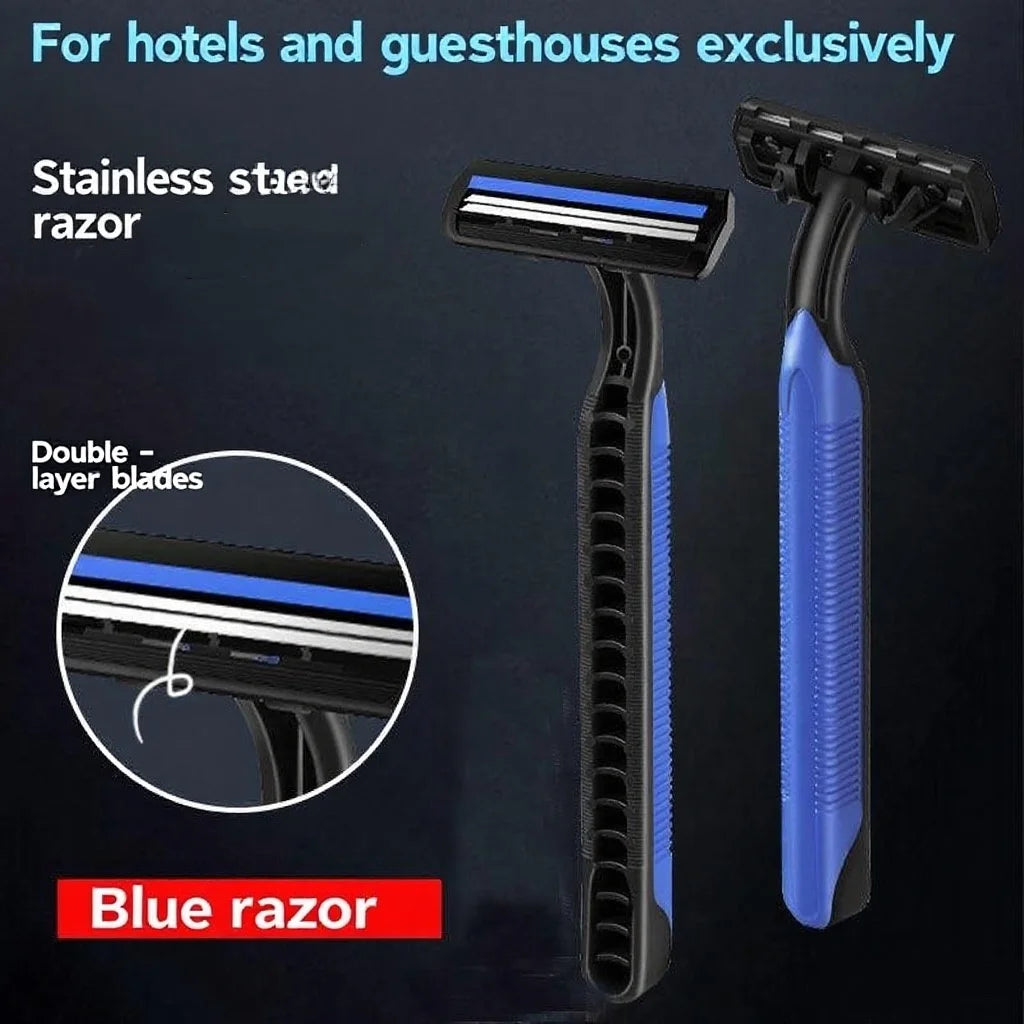 Disposable Twin-Blade Razors for Men & Women – 5 to 30 Pack