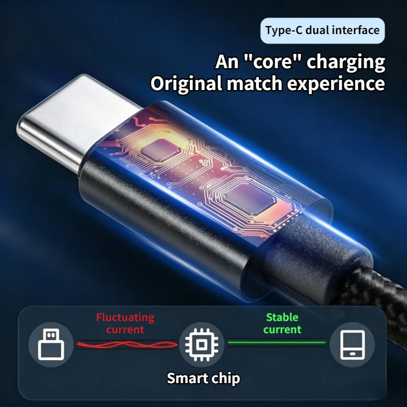 60W 5A USB C To Type C Fast Charging Data Cable USB Type C To Type-C Nylon Braided Fast Charging Charger Adapter Cable 1m 3m Peaceful Pleasures Health and Wellness