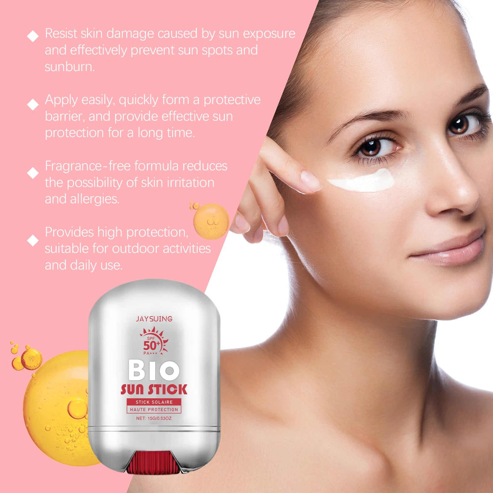 UV Sunscreen Stick SPF 50+ for Skin Protection and Brightening Peaceful Pleasures Health and Wellness