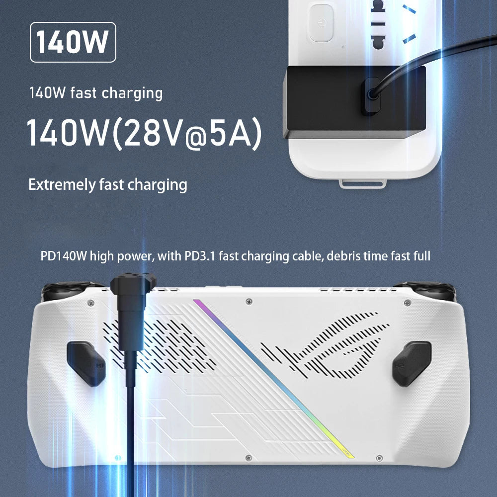 USB3.1 20Gbps Data Adapter For ROG Ally 8K60Hz 140W USB C to C Fast Charge Converter Adapter For Steam Deck Peaceful Pleasures Health and Wellness Default Title
