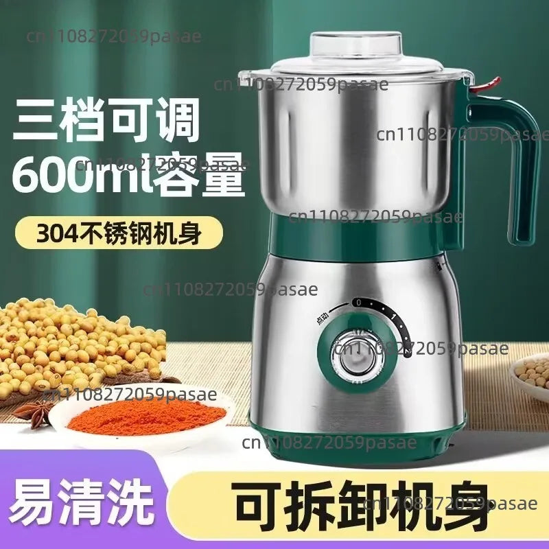 Dry & Wet Stainless Steel Grinder – Multi-Function Pulverizer