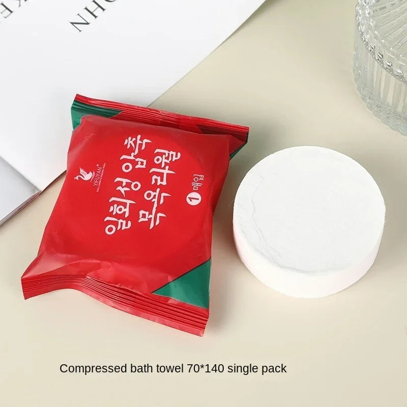 Disposable Compressed Travel Bath Towels – 100% Cotton Quick-Dry