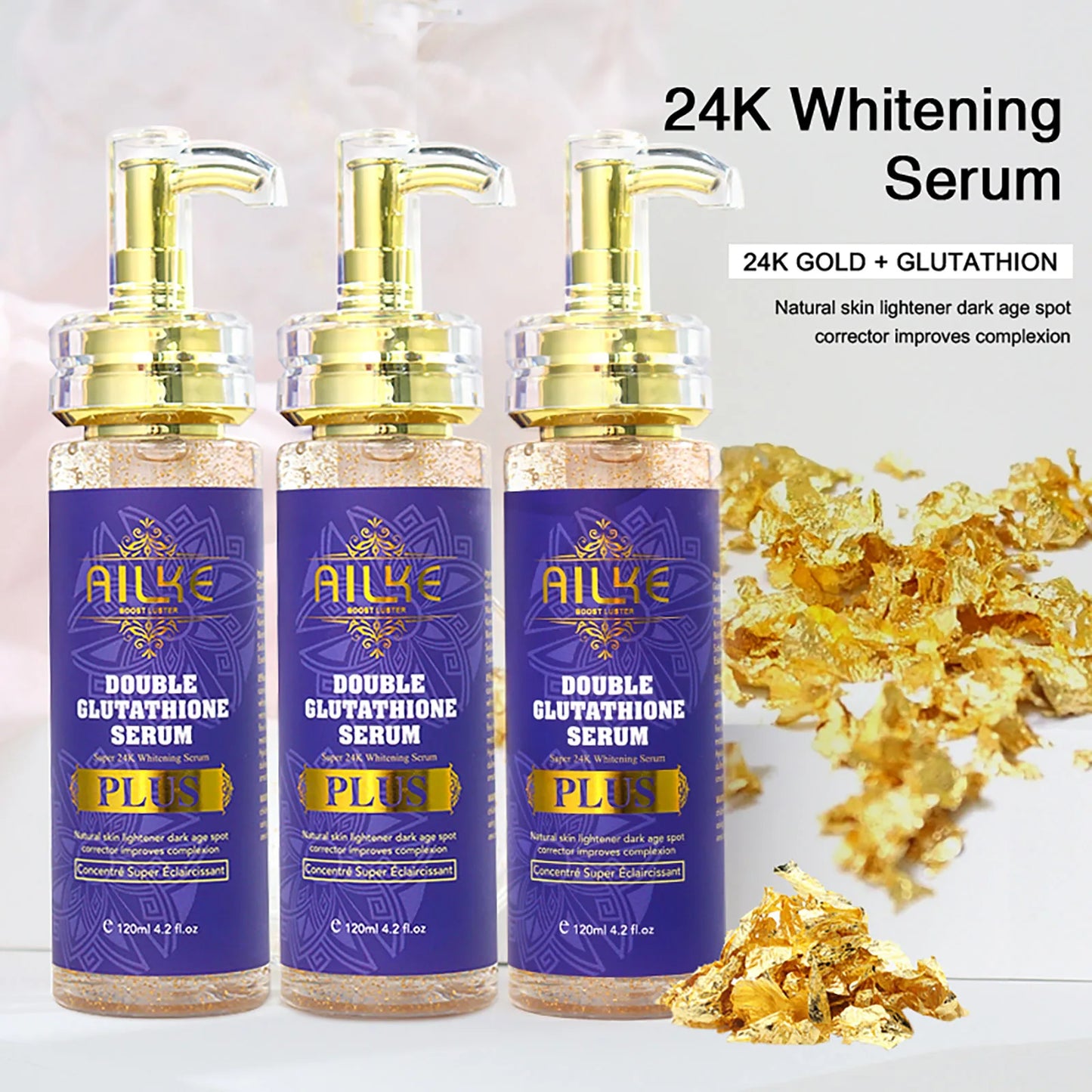 AILKE Double Glutathione Brightening Serum – Dark Spot 120ml