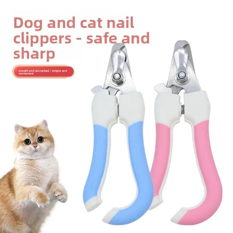 Pet Nail Clippers for Dogs & Cats | Safety Guard & Steel Blades