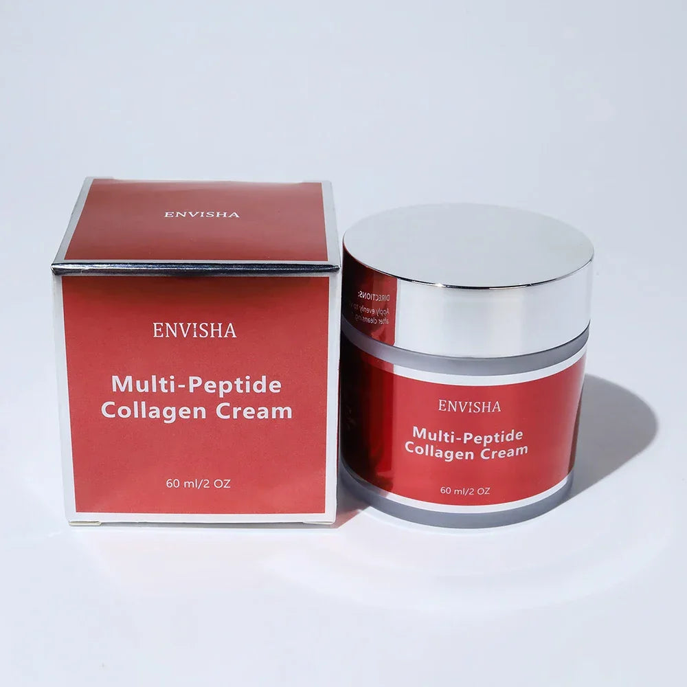 ENVISHA Multi-Peptide Collagen Face Cream – Anti-Aging, 60ml Peaceful Pleasures Health and Wellness