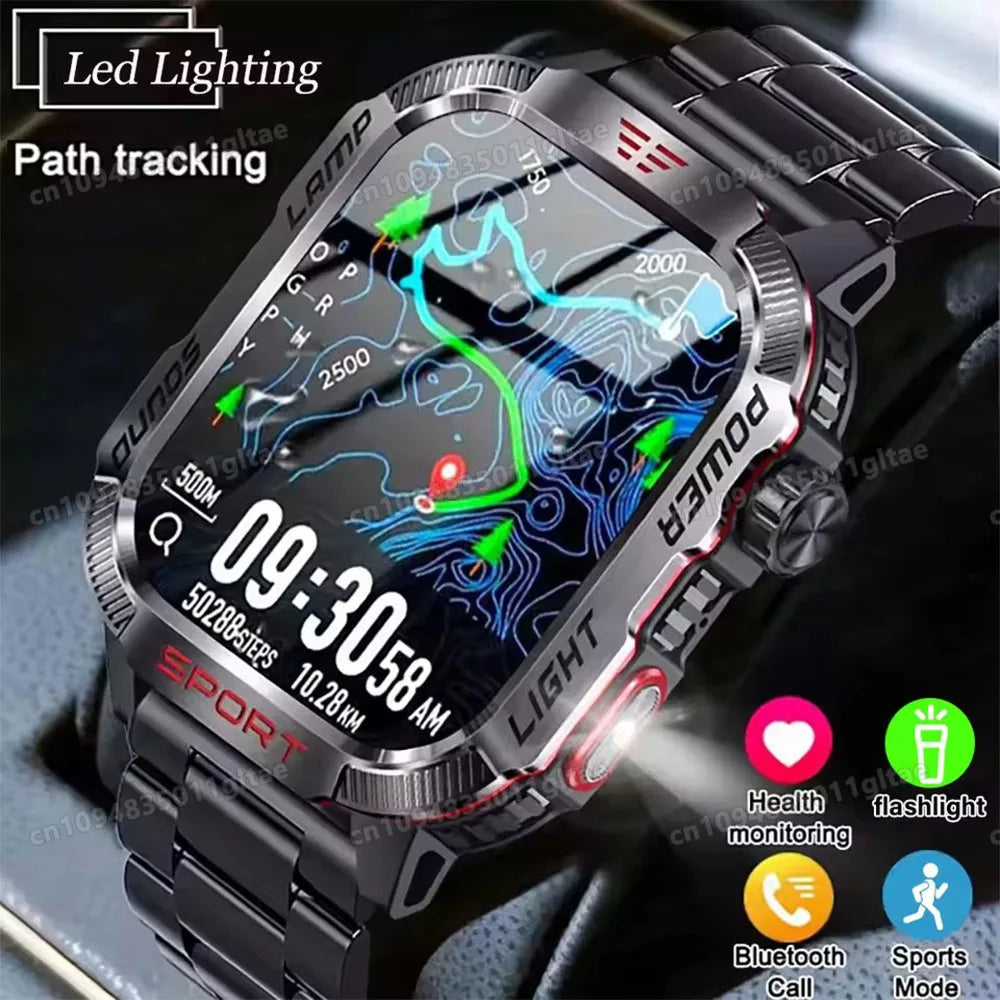 2026 New SmartWatch Men For Women Militray Outdoor GPS Track Sport Watches Heart Rate Sleep Waterproof Smart Watch IOS Android Peaceful Pleasures Health and Wellness