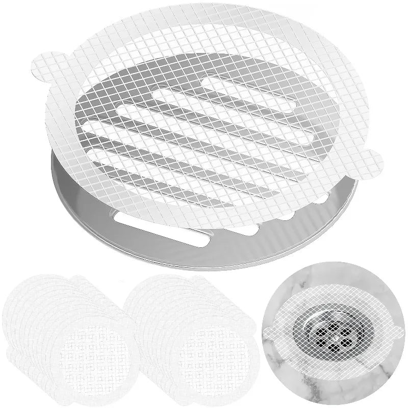 Disposable Drain Hair Catcher Filter Screen – 10–50 Pack