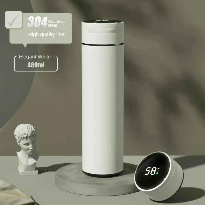 500ml 316 Steel Smart Thermos Cup | Temp Display & Separator