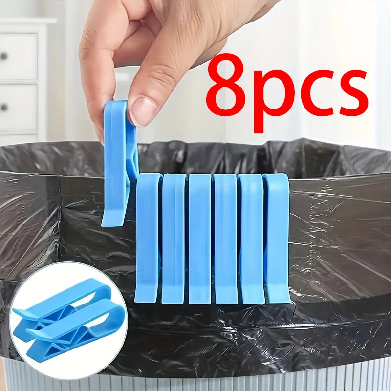 4 Garbage Bin Clamp Safe Anti Slip Bag Holder Stylish Partition Side