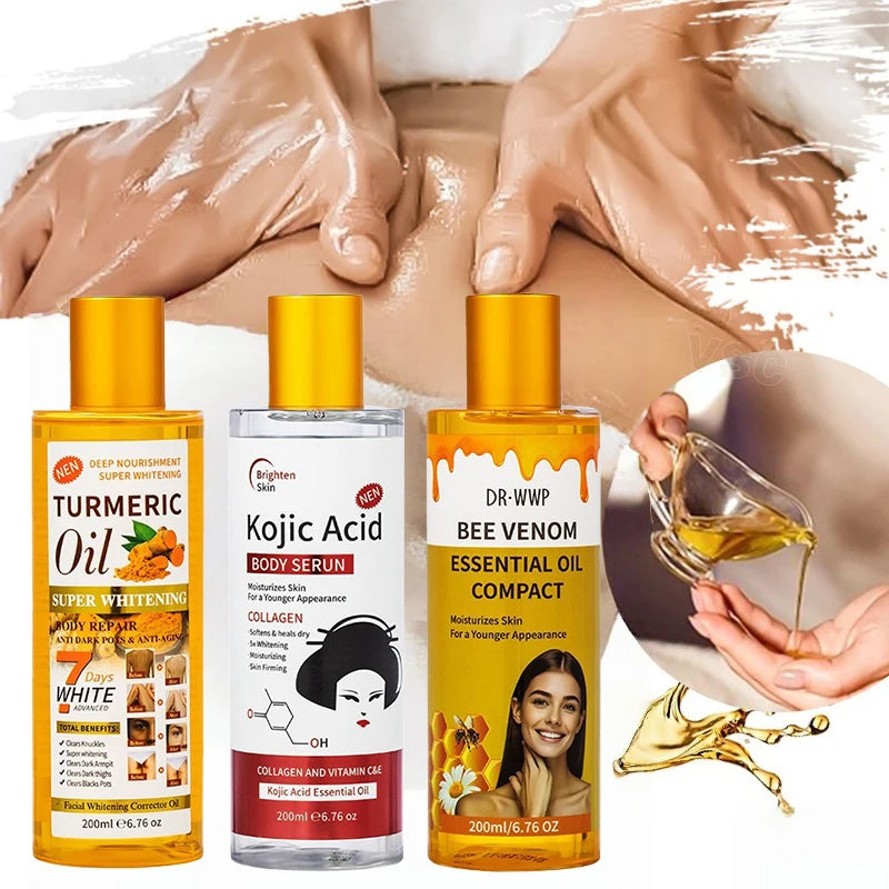 Ginger Massage Oil Relaxing Body Serum Deeply Moisturizes Nourishes Skin For All Skin Types Gua Sha Kojic Acid Essential Oil Peaceful Pleasures Health and Wellness