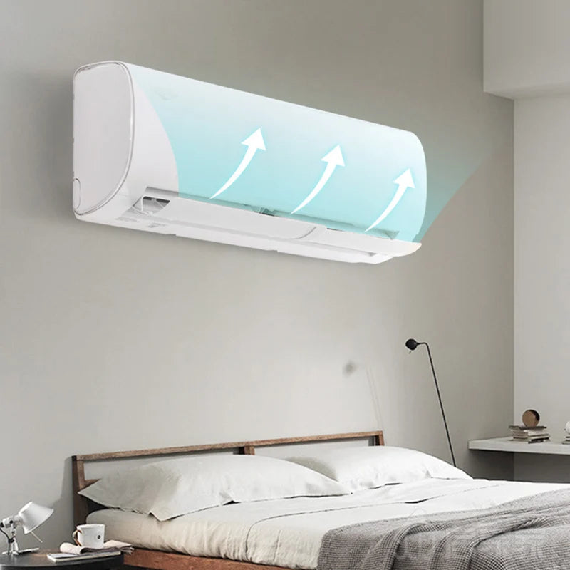 Home Air Conditioner Windshield Universal Retractable Anti Direct Blowing Windshield for Bedroom Living Room Peaceful Pleasures Health and Wellness