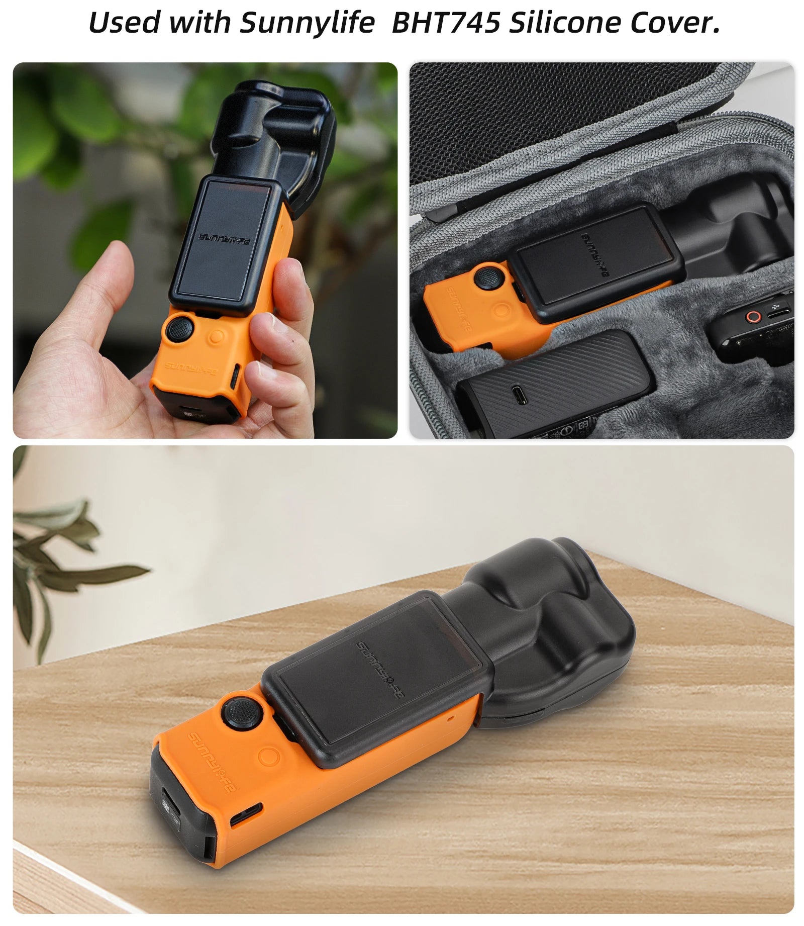 Protective Cover For DJI Pocket 3 Protective Cover Camera Lens Screen Protective Case Accessories All-Around Protection Cover Peaceful Pleasures Health and Wellness