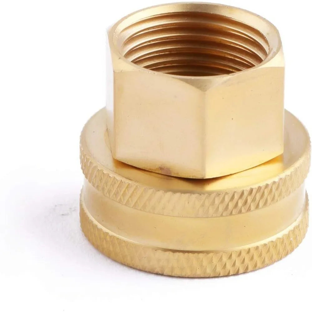 Brass Garden Hose Repair Connector 3/4" GHT to 1/2" NPT 2-Pack