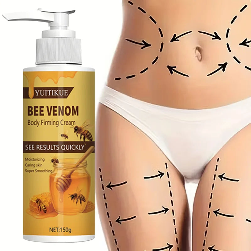 Bee Venom Body Firming Cream 150g - 7 Day Sculpting Results, Firms & Moisturizes Arms Waist Legs, Glossy Skin Peaceful Pleasures Health and Wellness
