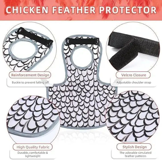 Chicken Saddles for hens, Chicken Apron Back Protector for Hens With Adjustable Strap, Chicken Hen Mating Saddle Peaceful Pleasures Health and Wellness